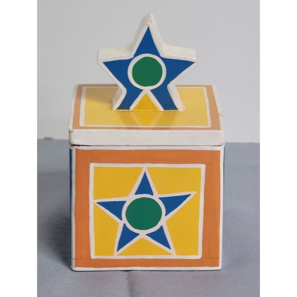 Colorful Star Trinket Box #A20 - Picture 2 of 8